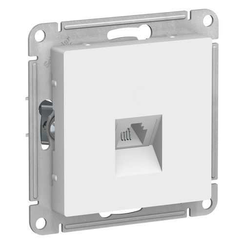 Розетка СУ 1-мес., телефонная RJ11 белый SE AtlasDesign
