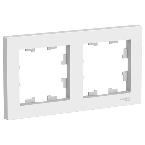 Рамка 2 поста белый SE AtlasDesign