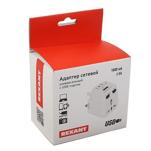 Переходник сетевой  5А с USB Путешественник