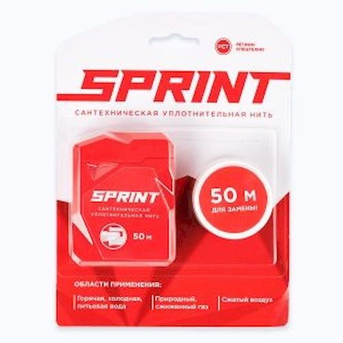 Нить для гермитизации резьбы набор катушек 2шт 50м SPRINT