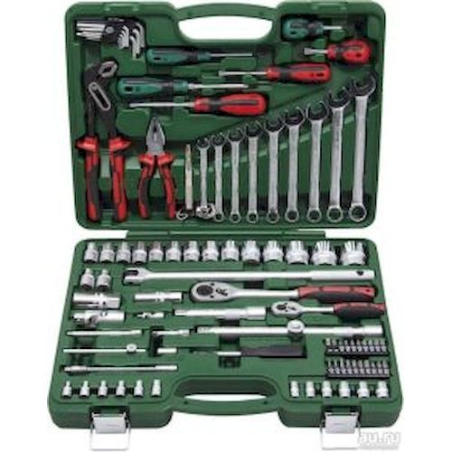 Набор проф. инструмента 1/4" и 1/2", 12-гран. (82 предмета) Ombra