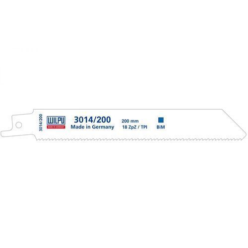 Полотно сабельное 200мм 3014 по металлу 15-4мм (5шт) WILPU