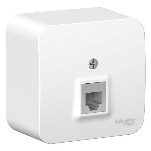 Розетка ОУ 1-мес., компьютерная RJ45 белый SE Blanca