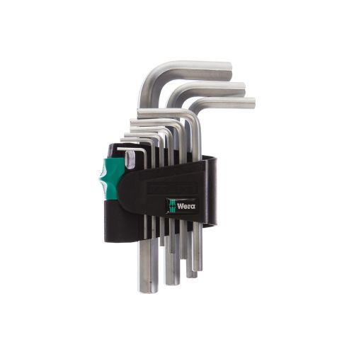 Набор ключей шестигранных HEX 1,5-10мм Г-образных хром (9шт) 950/9 SM N