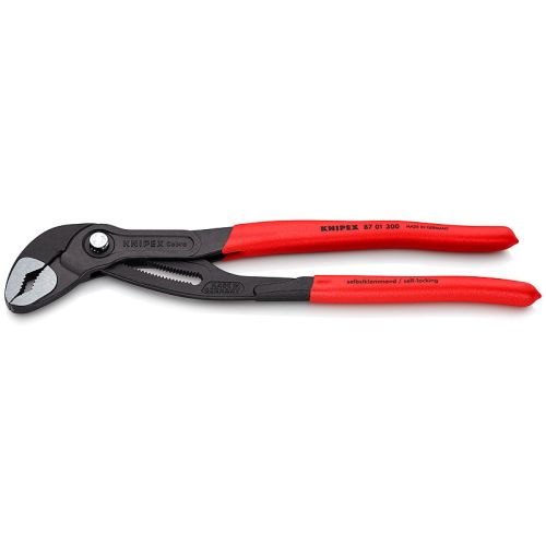 Клещи переставные 300мм до 70/60мм (2 3/4") с фиксатором серые KNIPEX COBRA