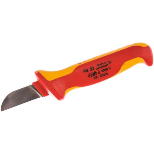 Нож электрика 50/180мм диэлектр. 1000/1500В VDE чехол KNIPEX