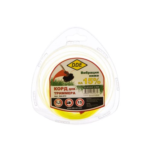 Леска для триммера 1,3мм х15м круглая Classic line DDE