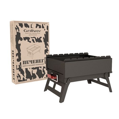 Мангал складной Печенег быстросборный + чехол Grillver