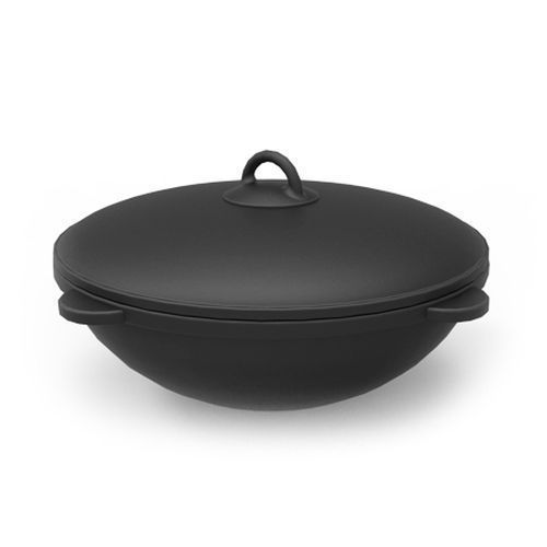 Казан чугунный 18л чугунная крышка Grillver