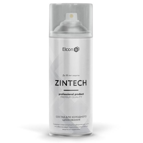 Эмаль грунт цинконаполненная аэрозоль 520мл Elcon Zintech
