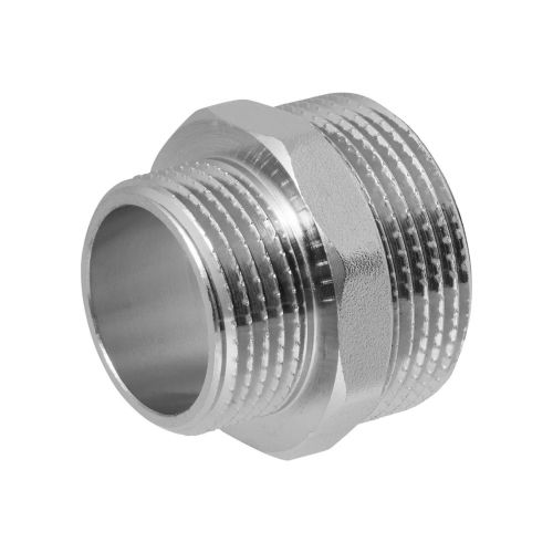 Ниппель-переходник лат. 1 1/4"х1" НР-НР MPF