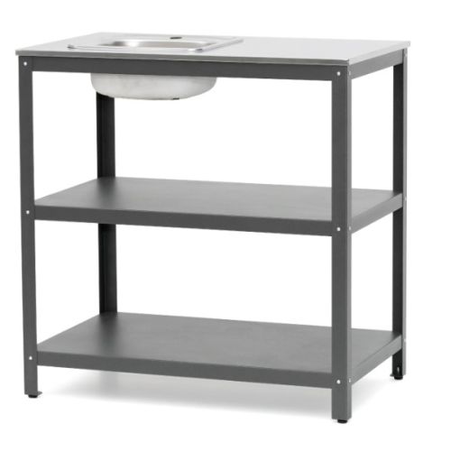 Стол с мойкой Gratar Patio P-02 (900х570х930мм)