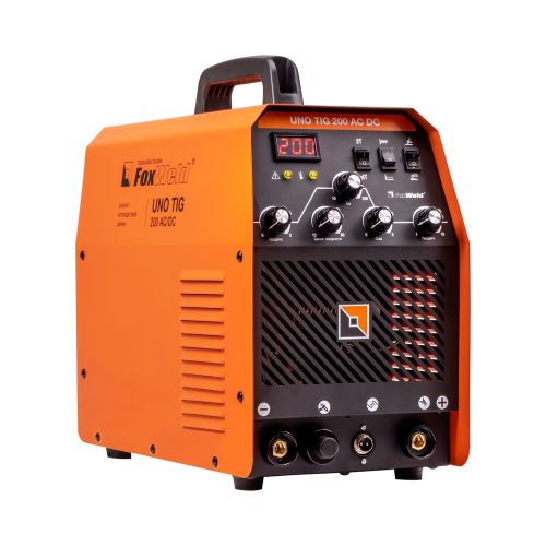 Инвертор аргонодуговой сварки FoxWeld UNO TIG200 AC/DC (TIG, MMA, ПВ60%, 200А, 220В, 15,6кг)