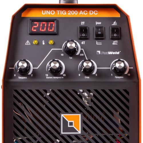 Инвертор аргонодуговой сварки FoxWeld UNO TIG200 AC/DC (TIG, MMA, ПВ60%, 200А, 220В, 15,6кг)