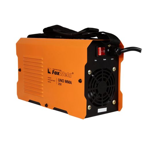 Инвертор сварочный FoxWeld UNO 250 (MMA 20-250А, до 5мм, TIG, 230В, ПВ60%, 7,5кВт, 6,1кг)