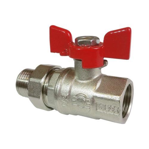 Кран шаровый с америк. 3/4" В-Н бабочка VALFEX Premium