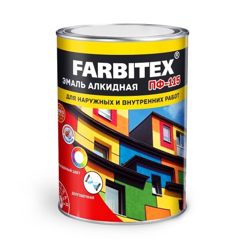 Эмаль алкидная ПФ-115 1,8кг FARBITEX синий