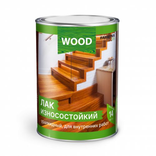 Лак паркетный алкидно-уретановый износостойкий высокоглянцевый 0,8л FARBITEX ПРОФИ WOOD