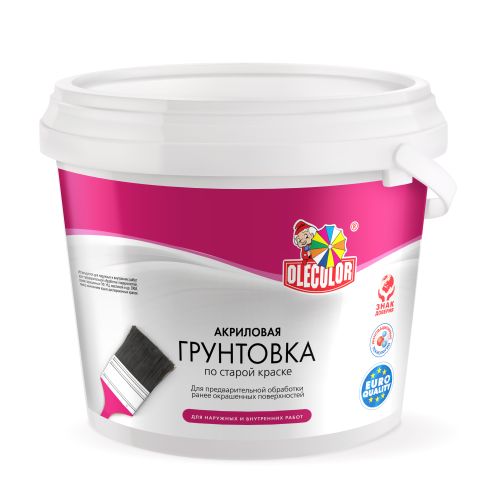 Грунтовка акриловая по старой краске 1кг OLECOLOR