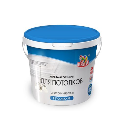 Краска водно-дисперсионная для потолков  7кг Olecolor