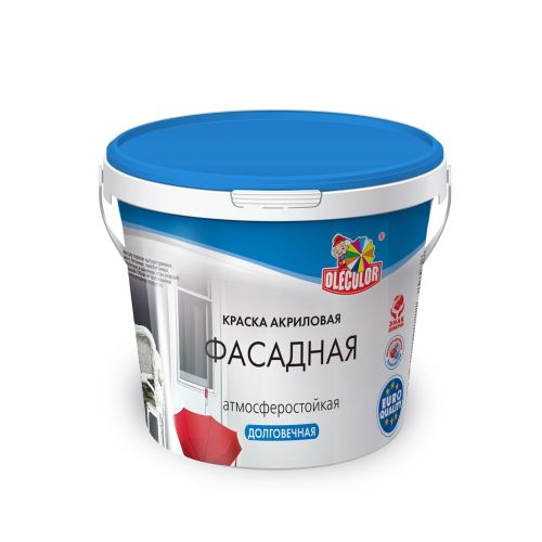 Краска водно-дисперсионная фасадная  7кг Olecolor