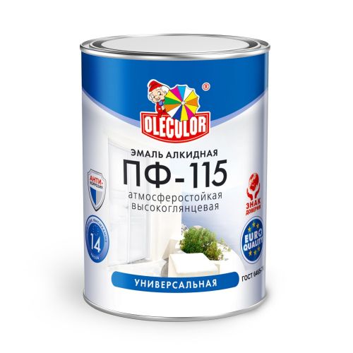 Эмаль алкидная ПФ-115 1,8кг Olecolor шоколадный