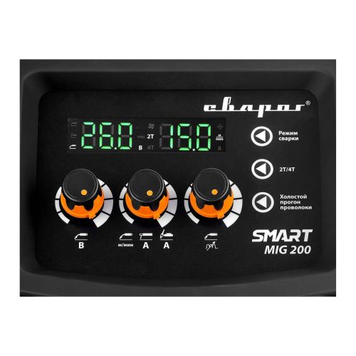 Полуавтомат сварочный Сварог MIG 200 REAL SMART Black N2A5 (MIG/MAG, TIG, MMA, 220В, маска, краги)