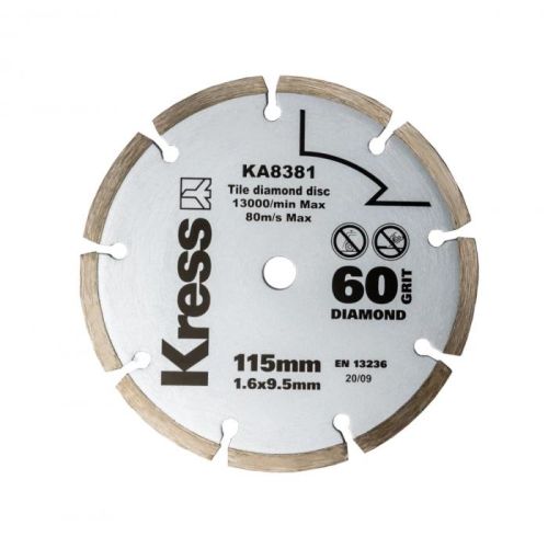 Диск алмазный сегментный 115х1,6х9,5мм KRESS