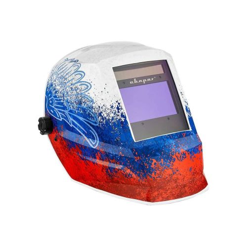 Маска-щиток сварщика Сварог TECH C50i патриот (АСФ 5-13DIN 100х60мм 4дат. 1/1/1/1 TRUE COLOR PLUS)