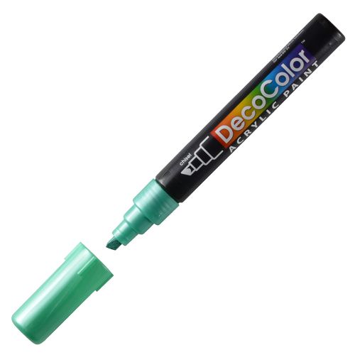 Маркер акрил. скошен.нак.1-5мм для люб.пов. METALLIC GREEN MARVY UCHIDA