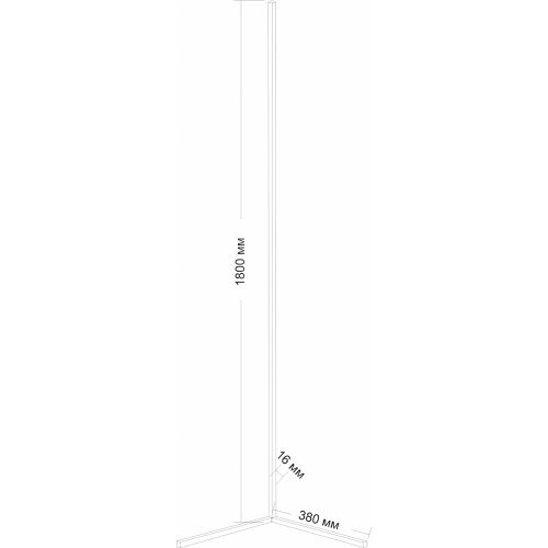 Светильник напольный угловой LED Electriclight 1800мм (RGB, черный, ПДУ)