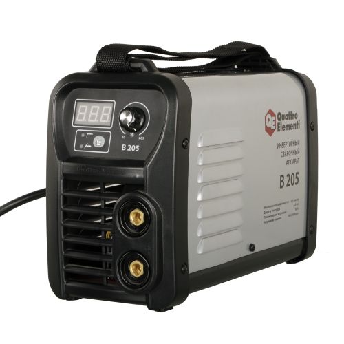 Инвертор сварочный QE B 205 (MMA 10-205А, до 5мм, TIG-Lift, 220В, 6,8кВт, 5,4кг, кейс)