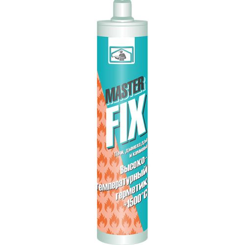 Герметик силикатный для печей и каминов +1500°С 290мл MasterFIX черный