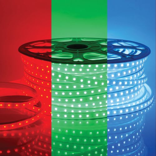 Лента светодиодная Apeyron ЭКО SMD5050 60Led/м 220В 12Вт/м 600лм/м RGB IP65
