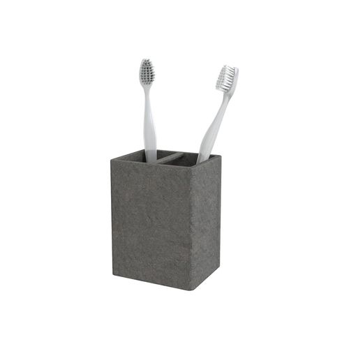 Стакан для зубных щеток настольный Fora STONE BLACK