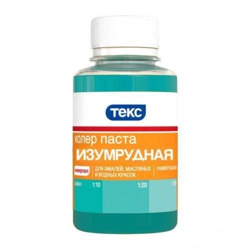 Паста колер универсальная №05 изумрудная 0,1л ТЕКС