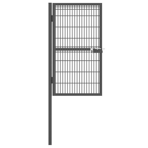 Калитка со сварной сеткой h1,5м l0,8м ППК RAL7024 графит