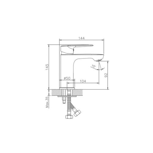 Смеситель для умывальника Haiba HB10563