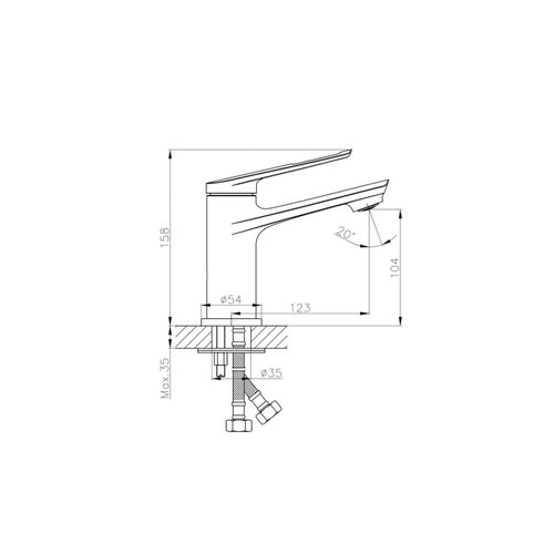 Смеситель для умывальника Haiba HB10595