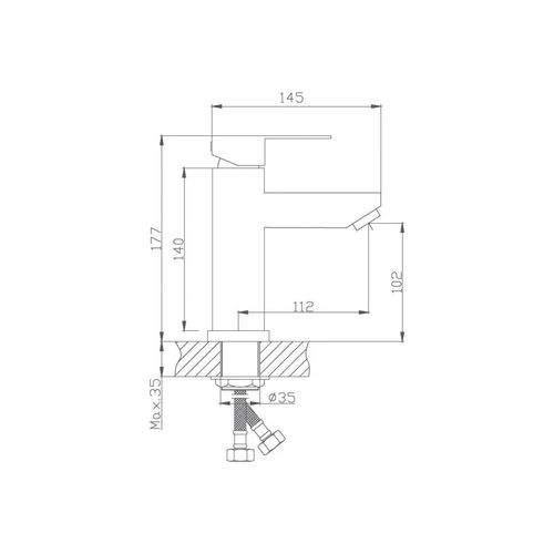 Смеситель для умывальника Haiba HB10801