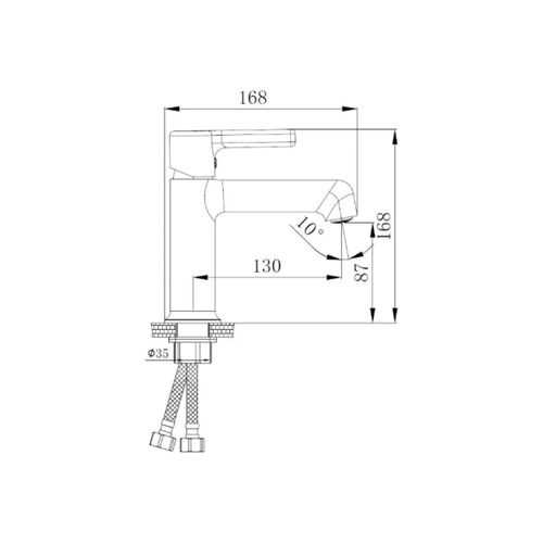 Смеситель для умывальника Haiba HB10814-7