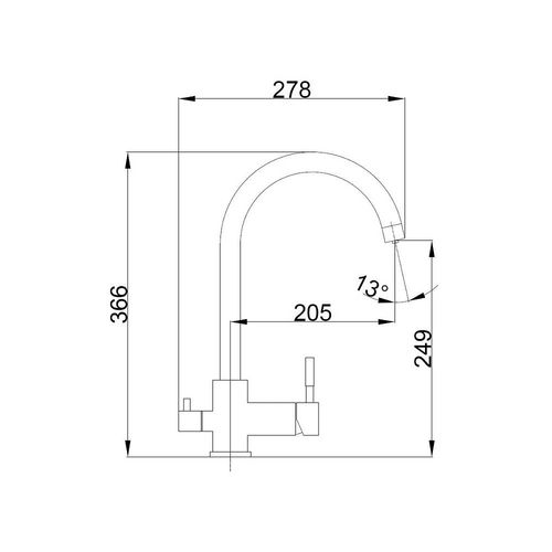 Смеситель для кухни Haiba HB43828 (HB76819)
