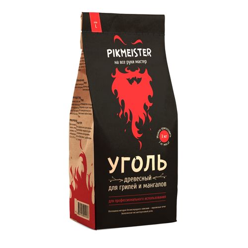 Уголь древесный Pikmeister 3кг