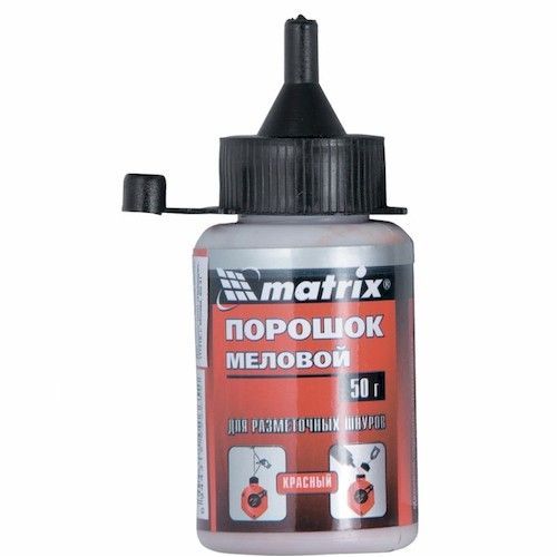 Порошок меловой 50г красный для разметочных шнуров