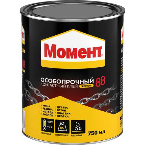 МОМЕНТ Особопрочный 88 Клей контактный Банка Желтый 750 мл