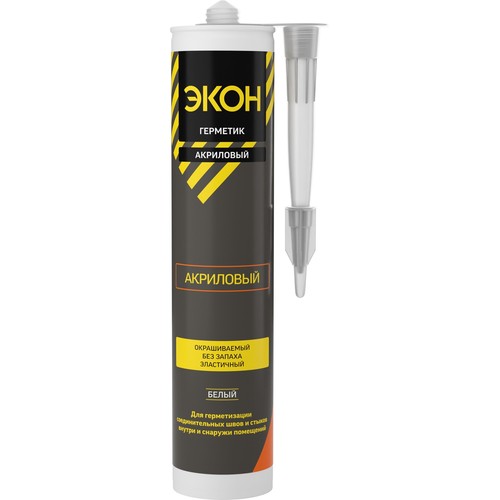 Герметик акриловый 420 г Экон белый
