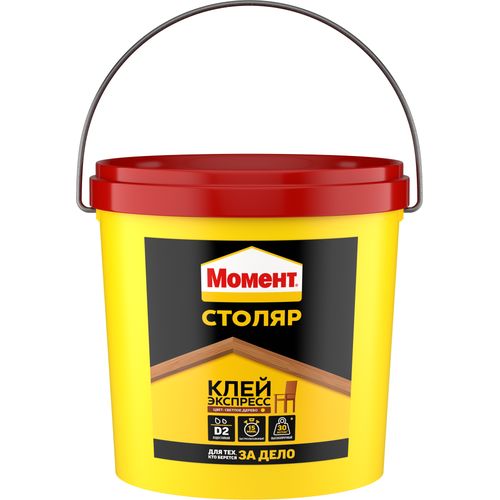 МОМЕНТ Столяр Экспресс Клей столярный Ведро Светлое дерево 3 кг