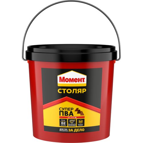 МОМЕНТ Столяр Супер ПВА D2 Клей столярный Ведро Белый 3 кг