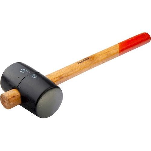 Киянка 450г резина черная, деревянная рукоятка